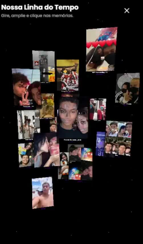 Exemplo de página de amor personalizada com galeria de fotos